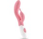 Crushious GUMMIE RABBIT VIBRATOR PINK WITH WATERBASED LUBRICANT INCLUDED