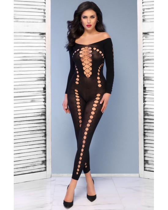 Chilirose CATSUIT CR-4646 PRETO - 36-38 S/M