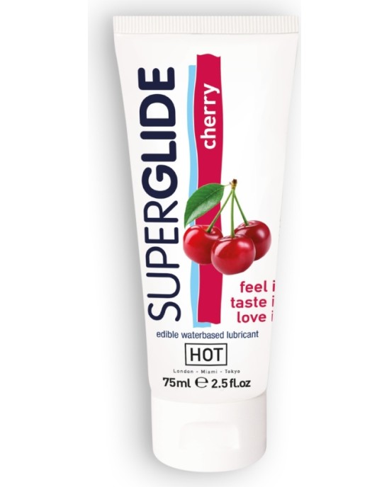 Hot™ HOT? SUPERGLIDE EDIBLE LUBRICANT CHERRY 75ML