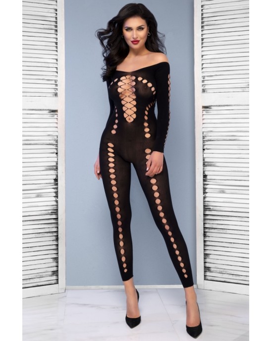 Chilirose CATSUIT CR-4646 PRETO - 36-38 S/M