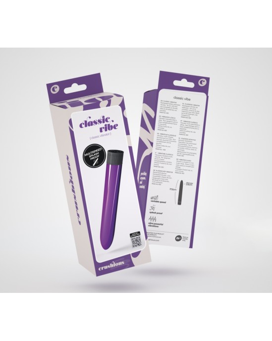 Crushious CLASSIC VIBE VIBRATOR PURPLE