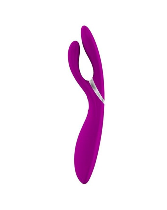 OVO E6 UZLĀDĒJAMS DUBULTĀS VIBRATORS FUCHSIA