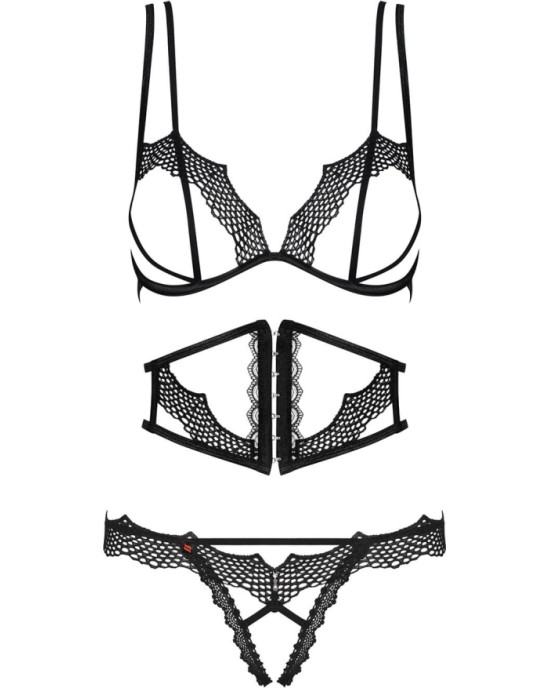 Obsessive BRAVELLE OBSSESSIVE SET BLACK - 36-38 S/M