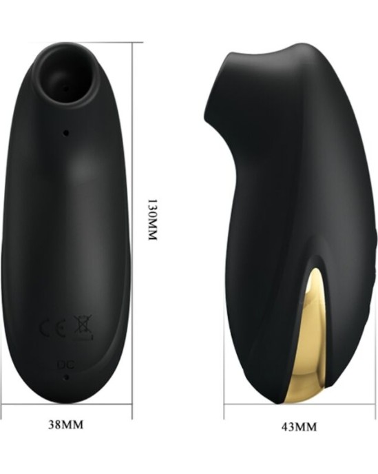 Pretty Love C-Type PRETTY LOVE - BLACK RECHARGEABLE LUXURY SUCTION MASSAGER