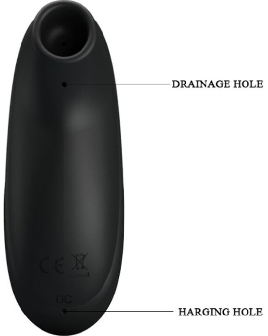 Pretty Love C-Type PRETTY LOVE - BLACK RECHARGEABLE LUXURY SUCTION MASSAGER