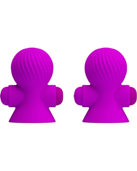 Pretty Love Smart PRETTY LOVE - СТИМУЛЯТОРЫ СОСКОВ 12M СИРЕНЕВАЯ ВИБРАЦИЯ