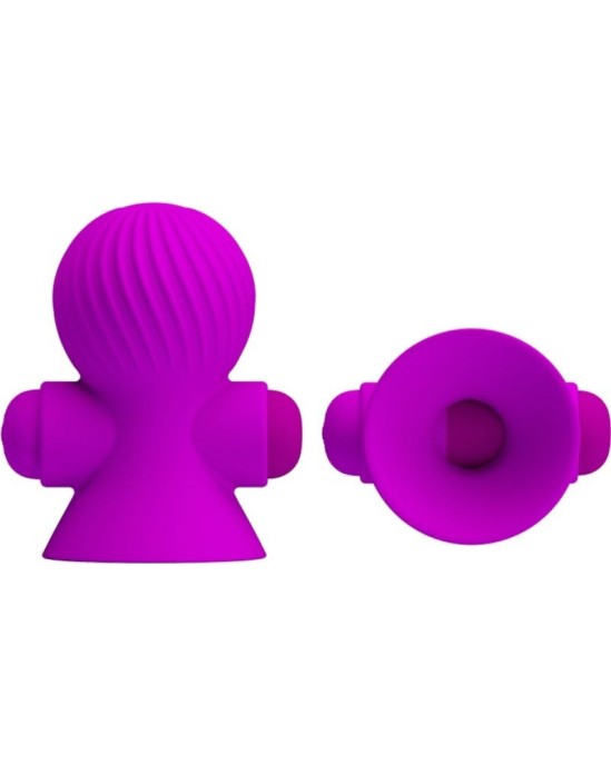 Pretty Love Smart PRETTY LOVE - СТИМУЛЯТОРЫ СОСКОВ 12M СИРЕНЕВАЯ ВИБРАЦИЯ