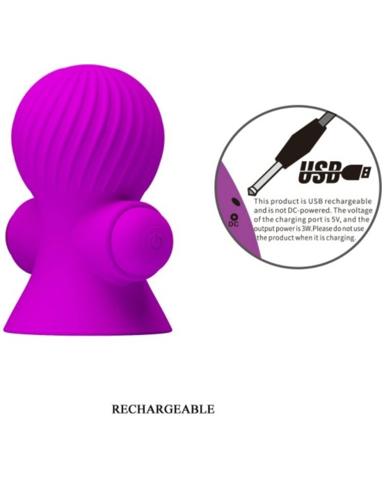 Pretty Love Smart PRETTY LOVE - СТИМУЛЯТОРЫ СОСКОВ 12M СИРЕНЕВАЯ ВИБРАЦИЯ