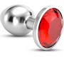 Crushious BIJOU ANAL JEWEL PLUG RED LARGE WITH FREE VELVETY BAG