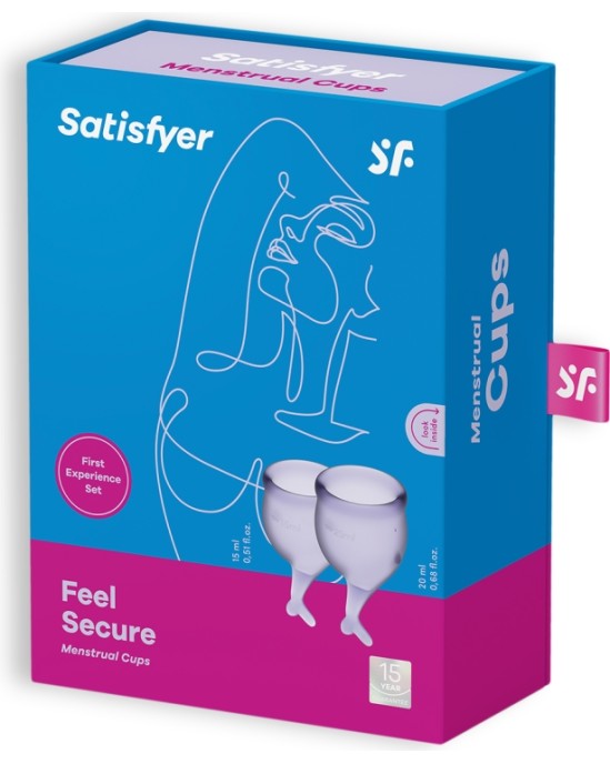 Satisfyer FEEL SECURE 2 MENSTRUAL CUPS SET LILAC