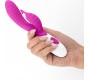 Crushious GUMMIE RABBIT VIBRATOR PURPLE WITH WATERBASED LUBRICANT INCLUDED