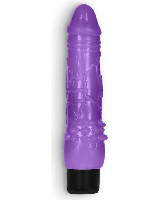 GC 8" FAT REALISTIC DILDO VIBE PURPLE