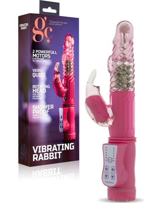 GC VIBRĒJOŠS RABIT VIBRATORS ROZĀ