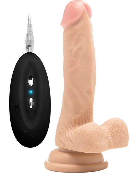 Realrock 7? REALISTIC VIBRATOR WITH TESTICLES WHITE