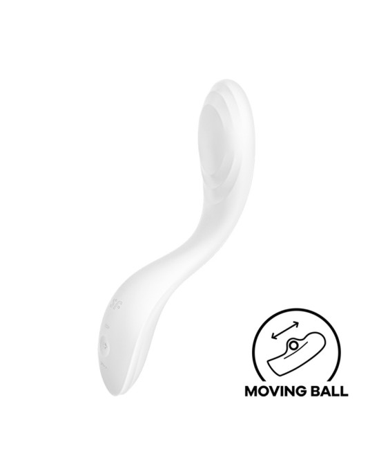 Satisfyer RRROLLING PREASURE G-POTA STIMULĀTORS, BALTS