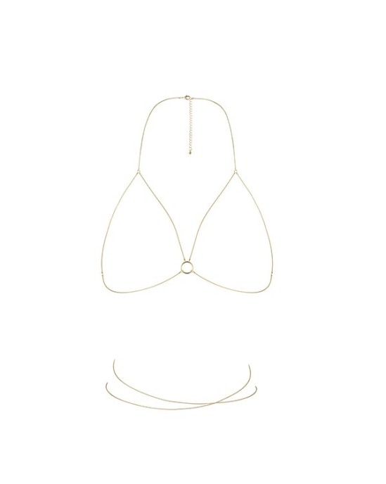 Bijoux Indiscrets THE MAGNIFIQUE COLLECTION BODY CHAIN BRA GOLDEN