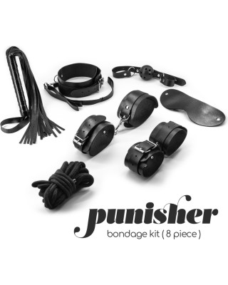 Crushious PUNISHER 8 DAĻU BONDAGE KOMPLEKTS