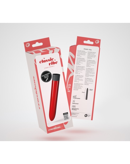 Crushious CLASSIC VIBE VIBRATOR RED