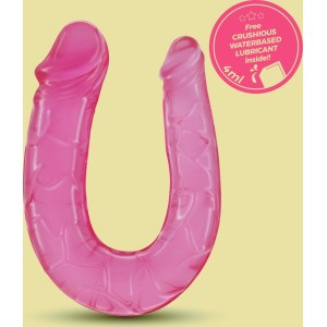 Crushious DOUBLE TROUBLE DOUBLE DILDO PINK