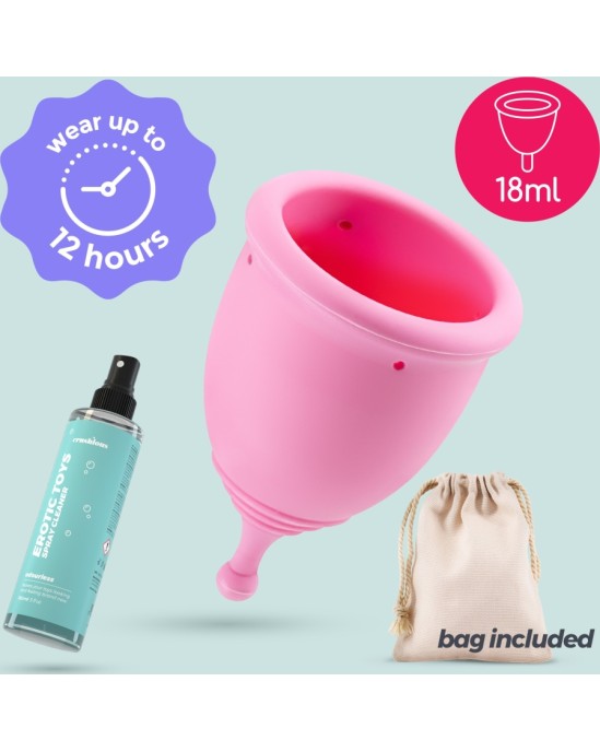 Crushious MINERVA XS MENSTRUAL CUP WITH POUCH AND TOY CLEANER 150 ML