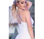 Chilirose VESTIDO E TANGA CR-4379 BRANCO - 40 L