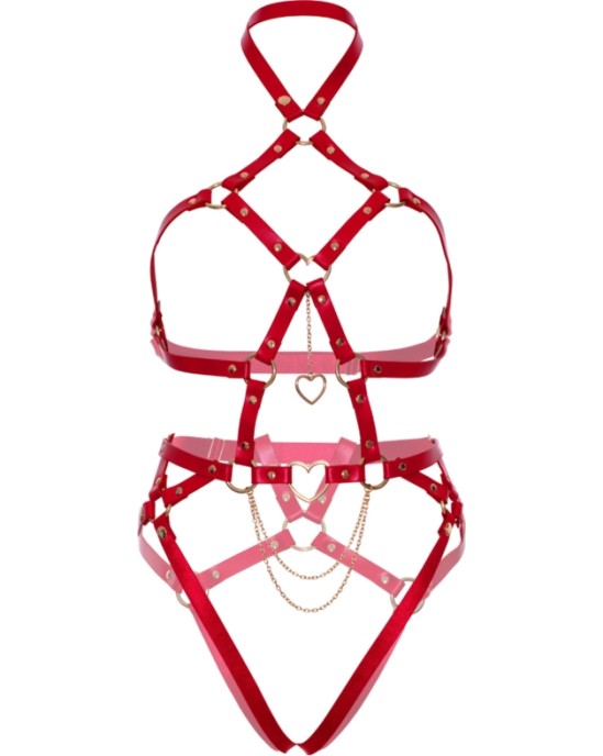 Leg Avenue Kink LEG AVENUE — SIRDS BODY HARNESS RED S