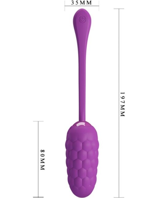 Pretty Love Smart PRETTY LOVE - VIBRATING EGG WITH PURPLE RECHARGEABLE MARINE TEXTURE