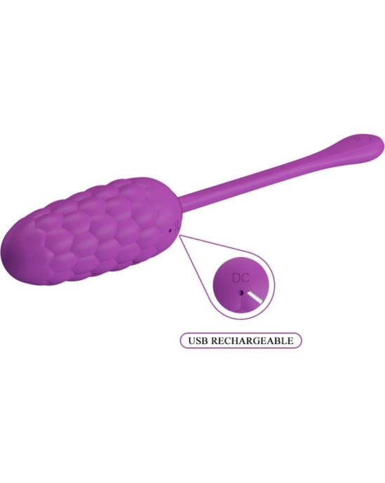 Pretty Love Smart PRETTY LOVE - VIBRATING EGG WITH PURPLE RECHARGEABLE MARINE TEXTURE