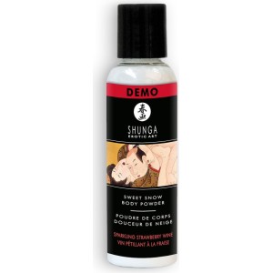 Shunga Erotic Art SHUNGA SWEET SNOW ĶERMEŅA PULVERIS dzirkstošais zemeņu vīns 60gr