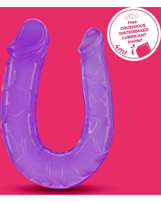 Crushious DOUBLE TROUBLE DOUBLE HEAD DILDO PURPLE