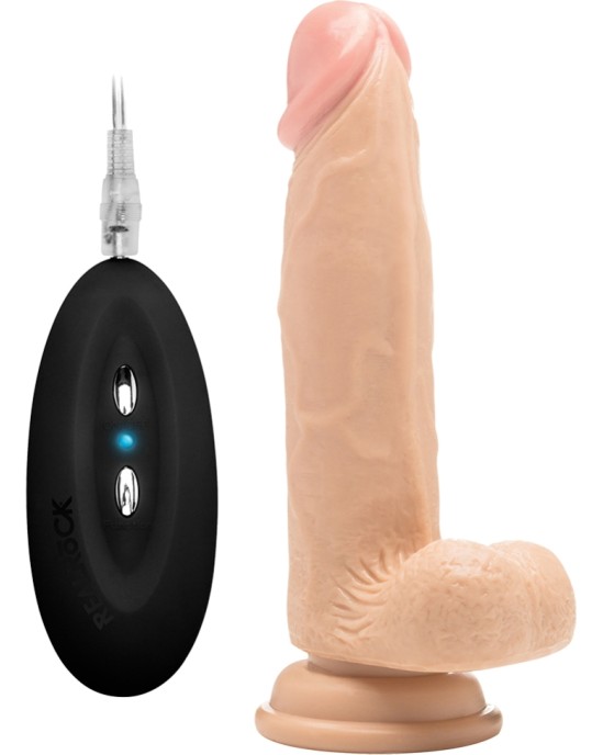 Realrock 8? REALISTIC VIBRATOR WITH TESTICLES WHITE