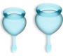 Satisfyer FEEL GOOD 2 MENSTRUAL CUPS SET LIGHT BLUE