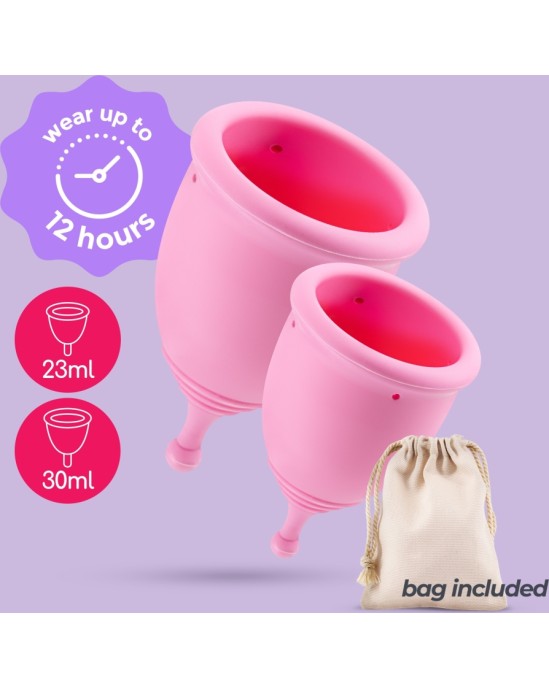 Crushious MINERVA S + L MENSTRUAL CUPS WITH POUCH