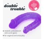 Crushious DOUBLE TROUBLE DOUBLE HEAD DILDO PURPLE