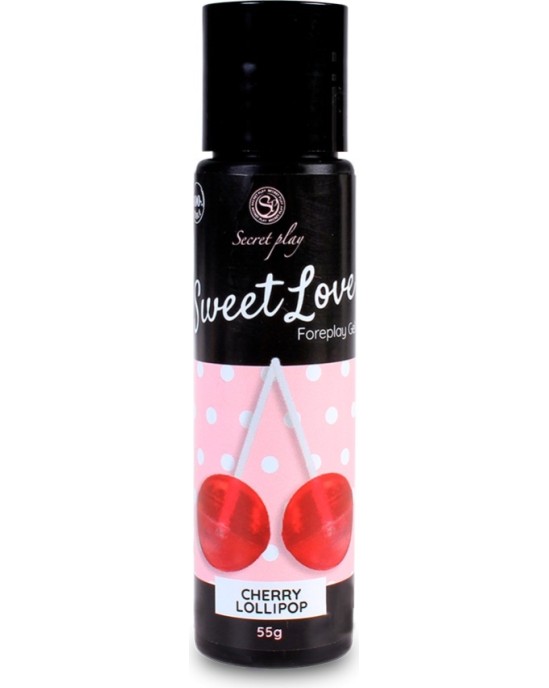 Secret Play SWEET LOVE CHERRY LOLLIPOP СМАЗОЧНЫЙ ГЕЛЬ СО ВКУСОМ 60 МЛ