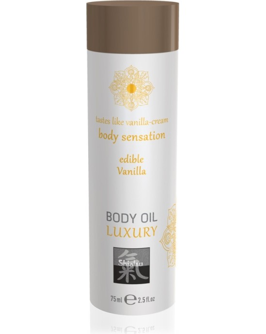 Shiatsu™ SHIATSU? EDIBLE LUXURY MASSAGE OIL VANILLA 75ML