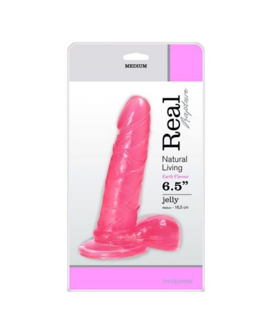 Toyz4Lovers REAL RAPTURE EARTH FLAVOUR DILDO 6,5'' ROZĀ