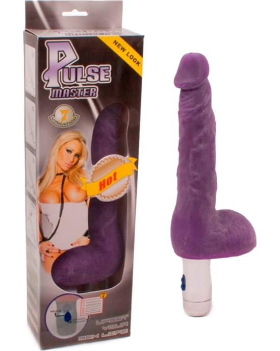 Pulse Master REALISTIC VIBRATOR WITH LIGHT PURPLE