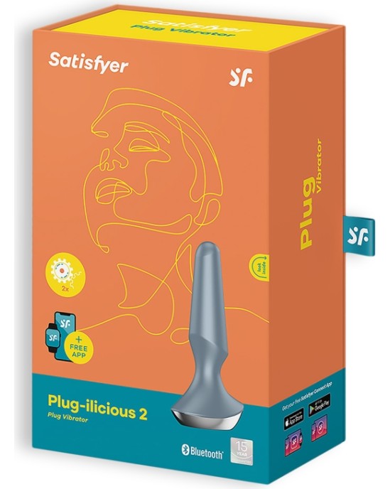 Satisfyer PLUG-ILICIOUS 2 ANAL PLUG GREY