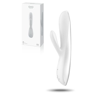 OVO E5 UZLĀDĒJAMS VIBRATORS BALTS