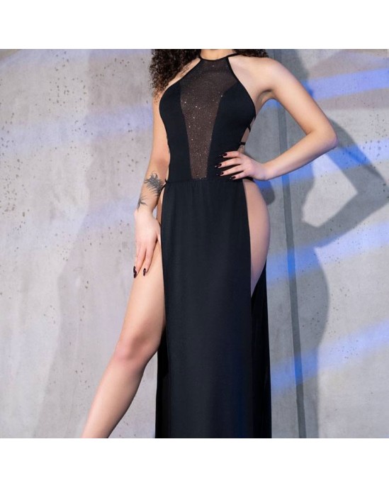 Chilirose VESTIDO E TANGA CR-4391 PRETO - 40-42 L/XL