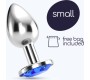 Crushious BIJOU ANAL JEWEL PLUG BLUE SMALL WITH FREE VELVETY BAG