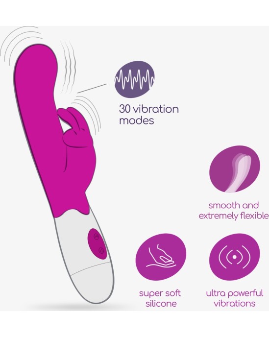 Crushious JIGGLIE RABBIT VIBRATOR WITH WATERBASED LUBRICANT INCLUDED