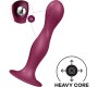 Satisfyer Plugs SATISFYER - СИЛИКОНОВЫЙ ДИЛДО ДВОЙНОЙ BALL-R ГРАНАТ