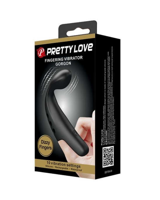 Pretty Love Flirtation PRETTY LOVE - BLACK GORGON VIBRATOR TIMBLE