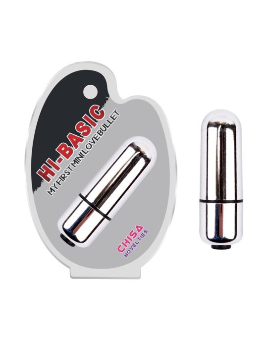 Chisa Vibrating Bullet Hi-Basic 5,8 x 1,8 cm Sudrabs