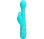 Pretty Love Flirtation PRETTY LOVE — DEJON RABBIT VIBRATOR 3 IN 1 DAUDZFUNKCIJAS AQUA GREEN