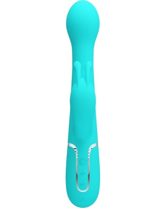 Pretty Love Flirtation PRETTY LOVE — DEJON RABBIT VIBRATOR 3 IN 1 DAUDZFUNKCIJAS AQUA GREEN