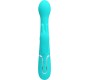 Pretty Love Flirtation PRETTY LOVE - DEJON RABBIT VIBRATOR 3 IN 1 MULTIFUNCTION AQUA GREEN