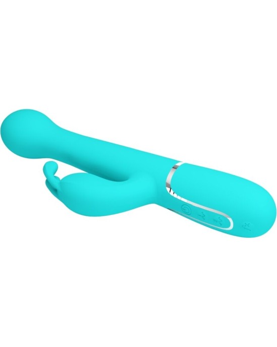 Pretty Love Flirtation PRETTY LOVE — DEJON RABBIT VIBRATOR 3 IN 1 DAUDZFUNKCIJAS AQUA GREEN